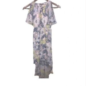 Kid's My Michelle Floral Cold Shoulder Dress